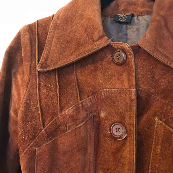 Vintage Brown Suede Jacket - Picture 2 of 8